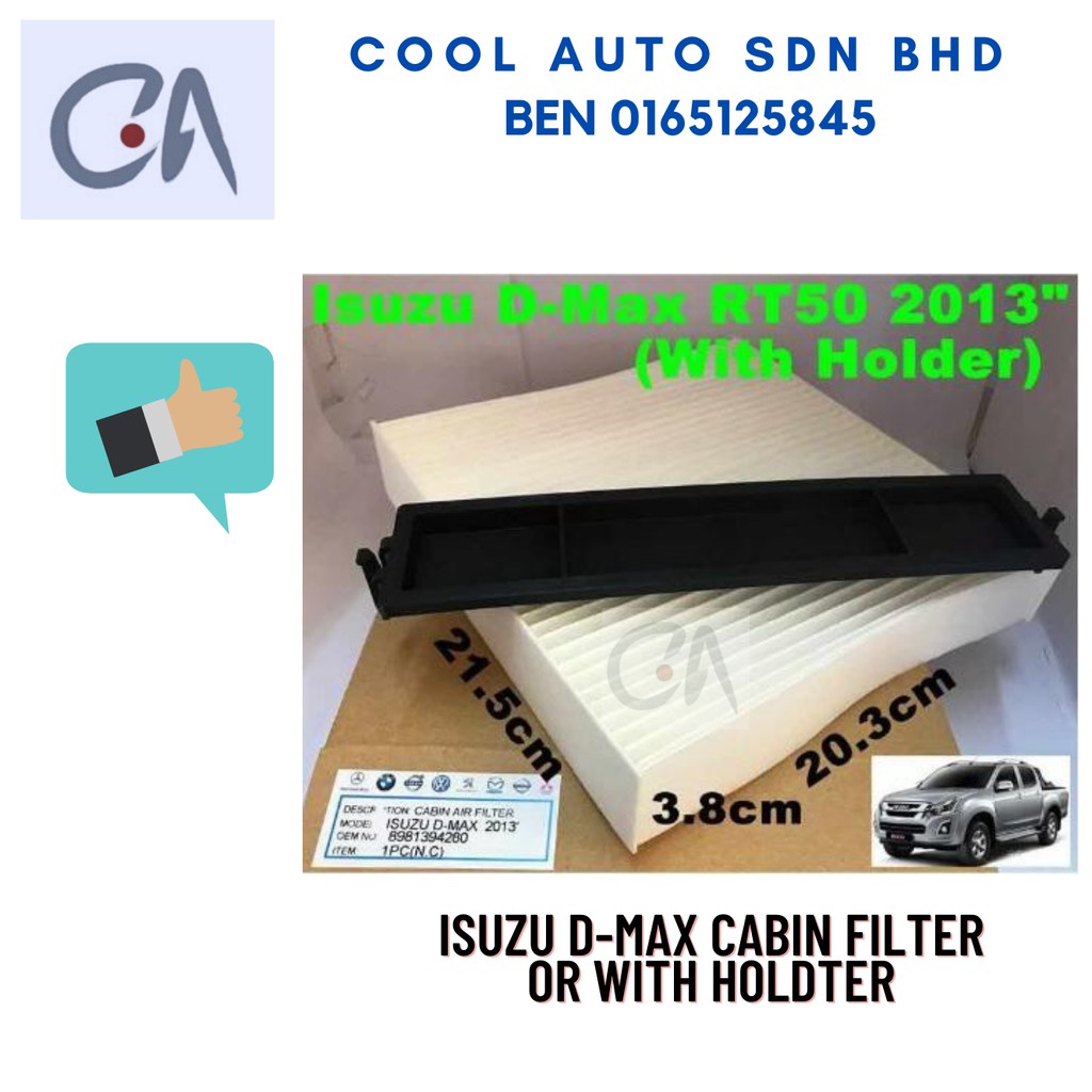 🔥READY STOCK 🔥ISUZU D-MAX CABIN FILTER OR WITH HOLDTER