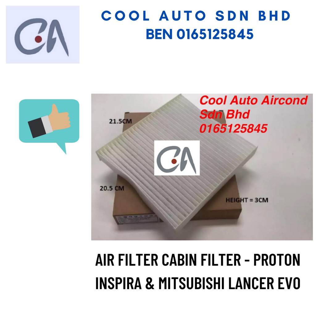 🔥READY STOCK 🔥AIR FILTER CABIN FILTER - PROTON INSPIRA & MITSUBISHI LANCER EVO