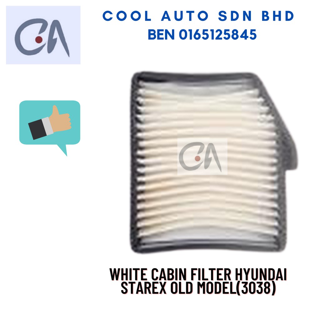 🔥READY STOCK 🔥WHITE CABIN FILTER HYUNDAI STAREX OLD MODEL(3038)