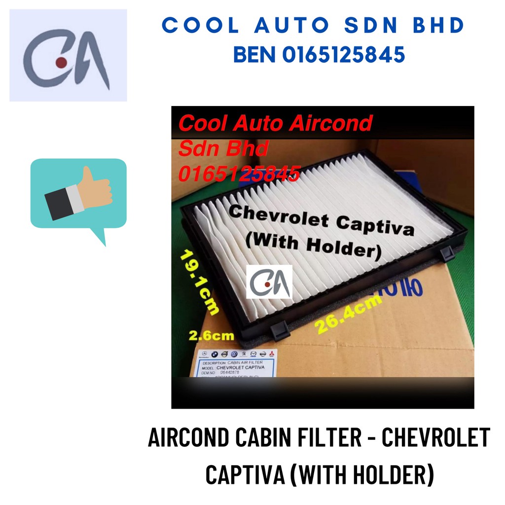 🔥READY STOCK 🔥AIRCOND CABIN FILTER - CHEVROLET CAPTIVA (WITH HOLDER)