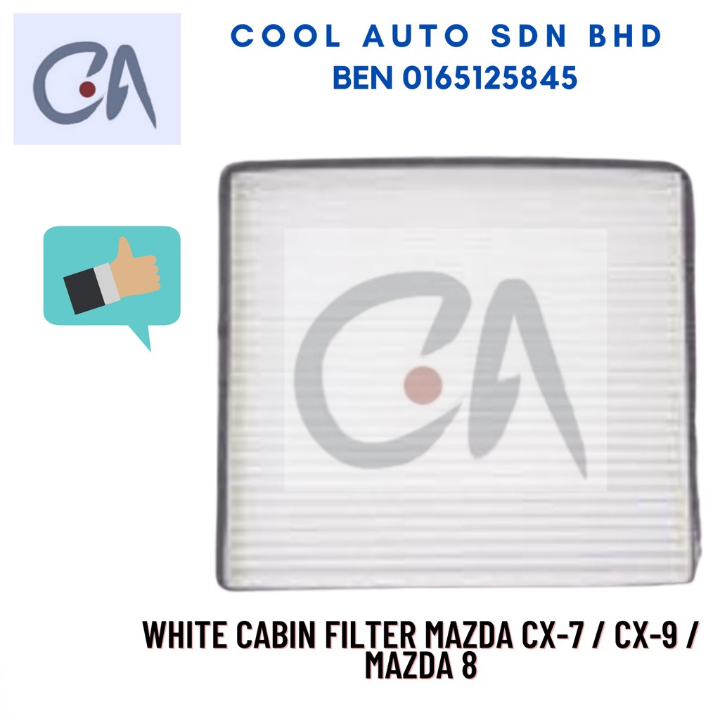 🔥READY STOCK 🔥WHITE CABIN FILTER MAZDA CX-7 / CX-9 / MAZDA 8 (M008)(3063)
