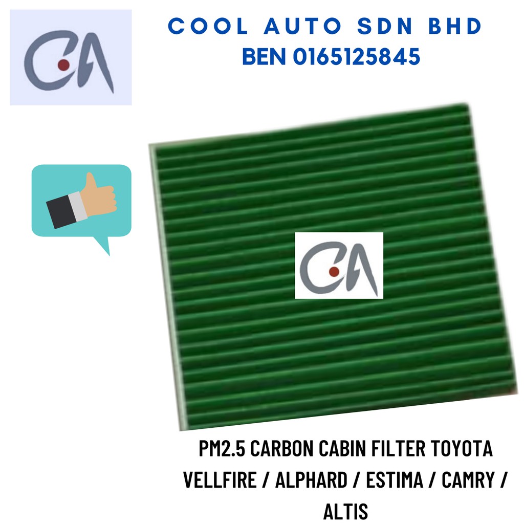 🔥READY STOCK 🔥PM2.5 CARBON CABIN FILTER TOYOTA VELLFIRE / ALPHARD / ESTIMA / CAMRY / ALTIS