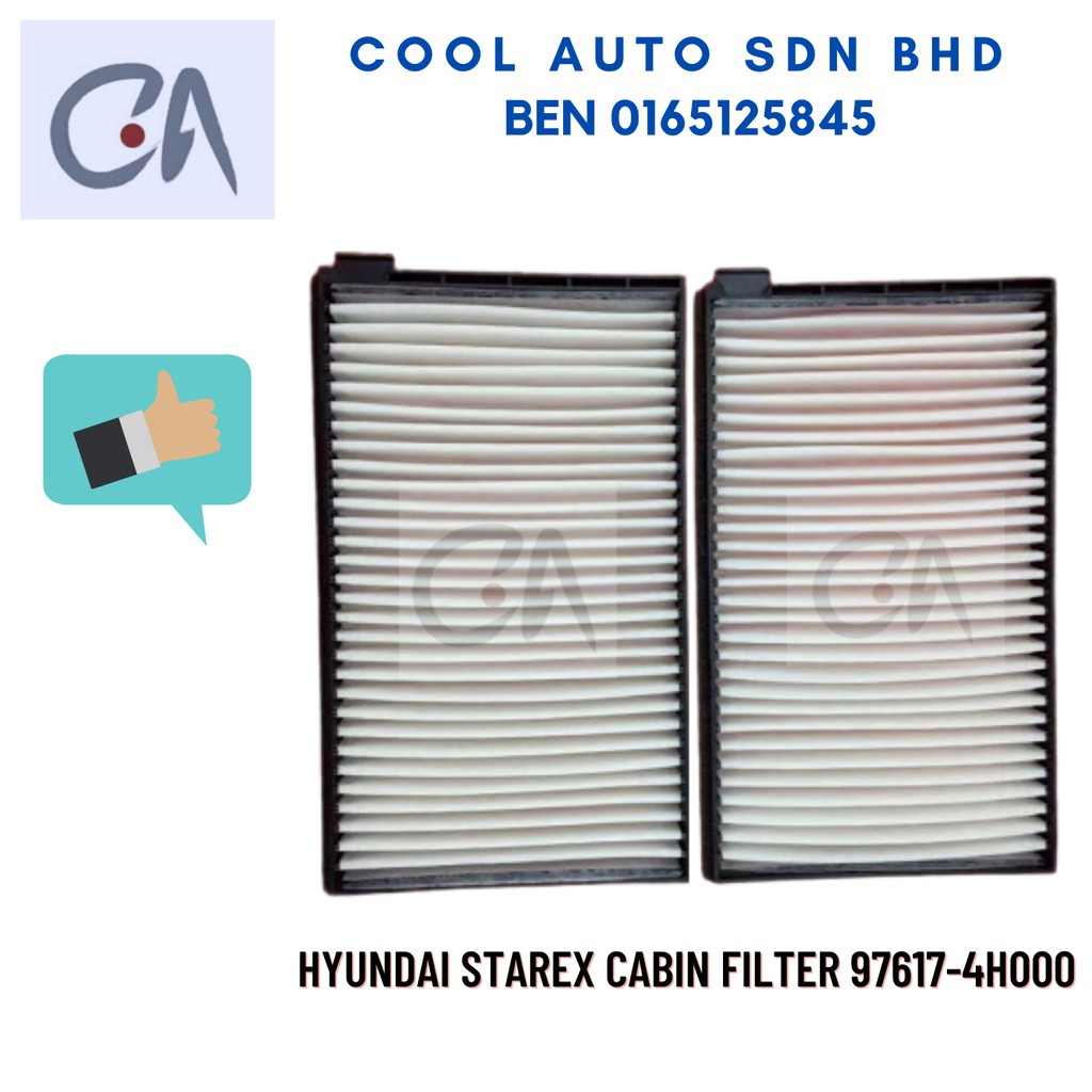 🔥READY STOCK 🔥2 PCS HYUNDAI GRAND STAREX AIRCOND DISTRIBUTION AIRCOND CABIN FILTER (97617-4H000) (CF STAREX N M)