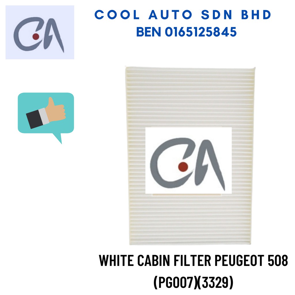 🔥READY STOCK 🔥WHITE CABIN FILTER PEUGEOT 508 (PG007)(3329)