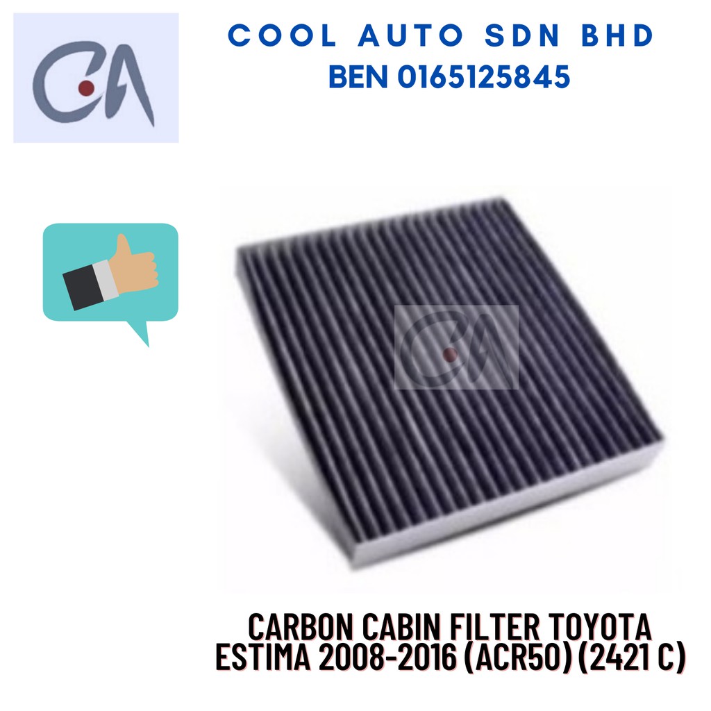 🔥READY STOCK 🔥CARBON CABIN FILTER TOYOTA ESTIMA 2008-2016 (ACR50) (2421 C)