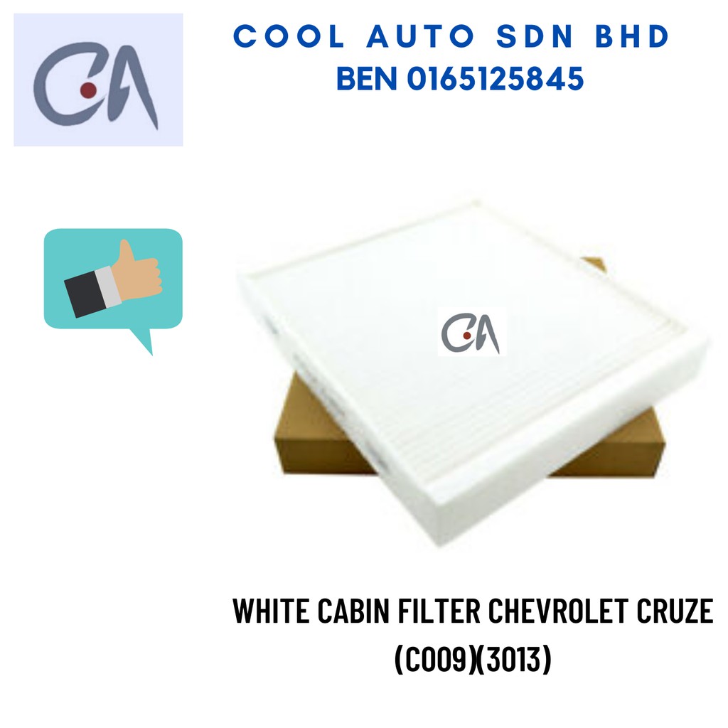 🔥READY STOCK 🔥WHITE CABIN FILTER CHEVROLET CRUZE (C009)(3013)