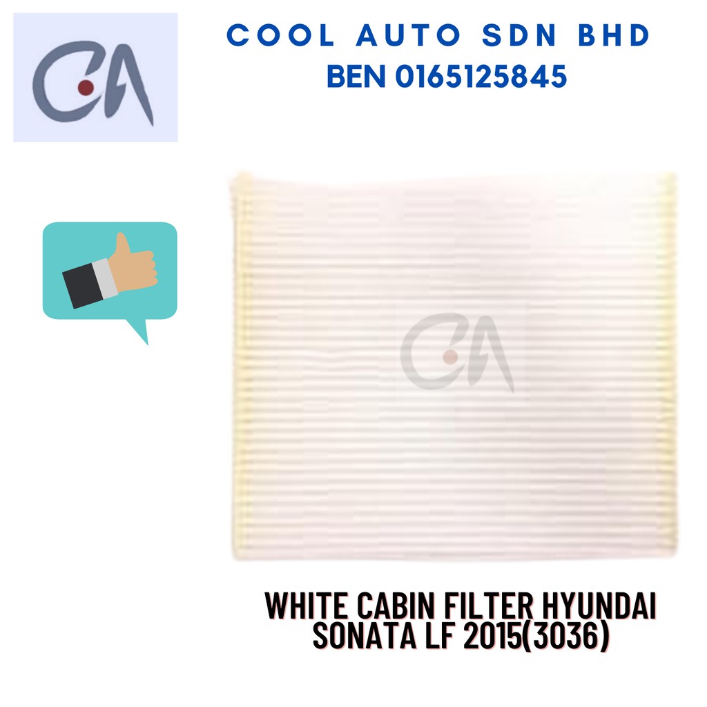 🔥READY STOCK 🔥WHITE CABIN FILTER HYUNDAI SONATA LF 2015(3036)
