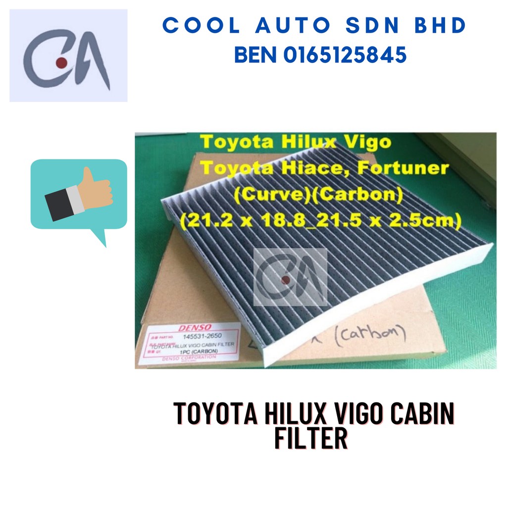 🔥READY STOCK 🔥TOYOTA HILUX VIGO CABIN FILTER (CF HILUX AW)