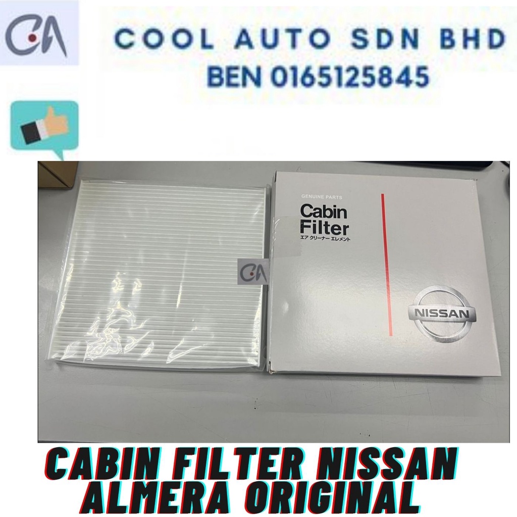 🔥READY STOCK 🔥CABIN FILTER NISSAN ALMERA ORIGINAL