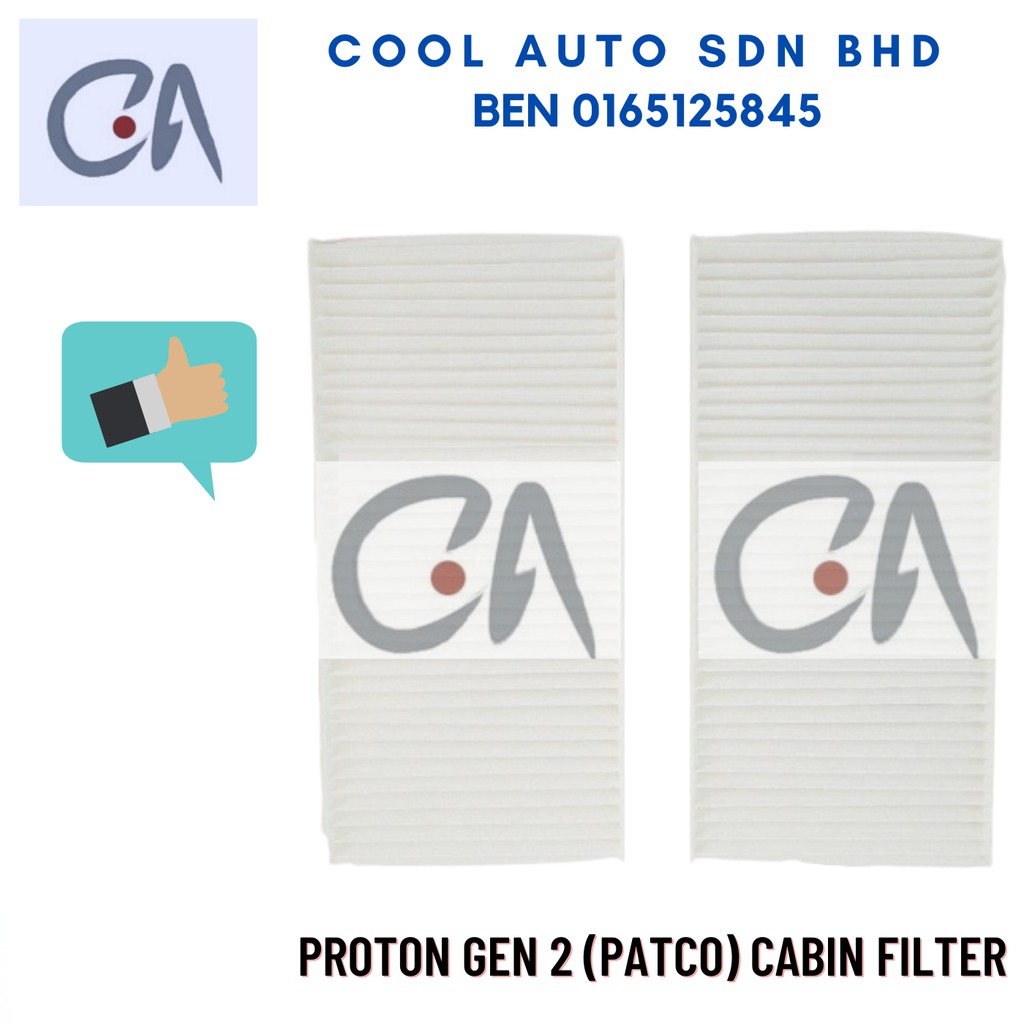 🔥READY STOCK 🔥WHITE CABIN FILTER NAZA FORTE / KIA FORTE (2PCS/SET) (HY013)(3040)