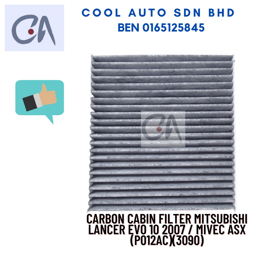 🔥READY STOCK 🔥CARBON CABIN FILTER MITSUBISHI LANCER EVO 10 2007 / MIVEC ASX (P012AC)(3090)