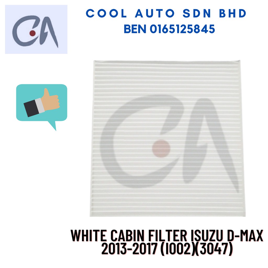 🔥READY STOCK 🔥WHITE CABIN FILTER ISUZU D-MAX 2013-2017 (I002)(3047)