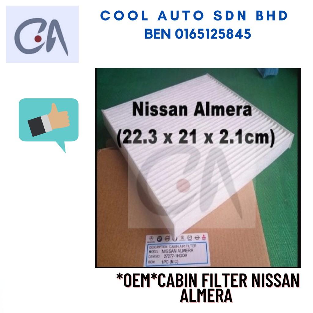 🔥READY STOCK 🔥*OEM*CABIN FILTER NISSAN ALMERA