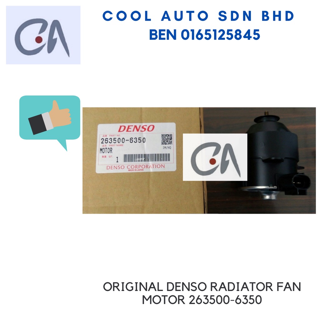 🔥READY STOCK 🔥ORIGINAL DENSO RADIATOR FAN MOTOR 263500-6350