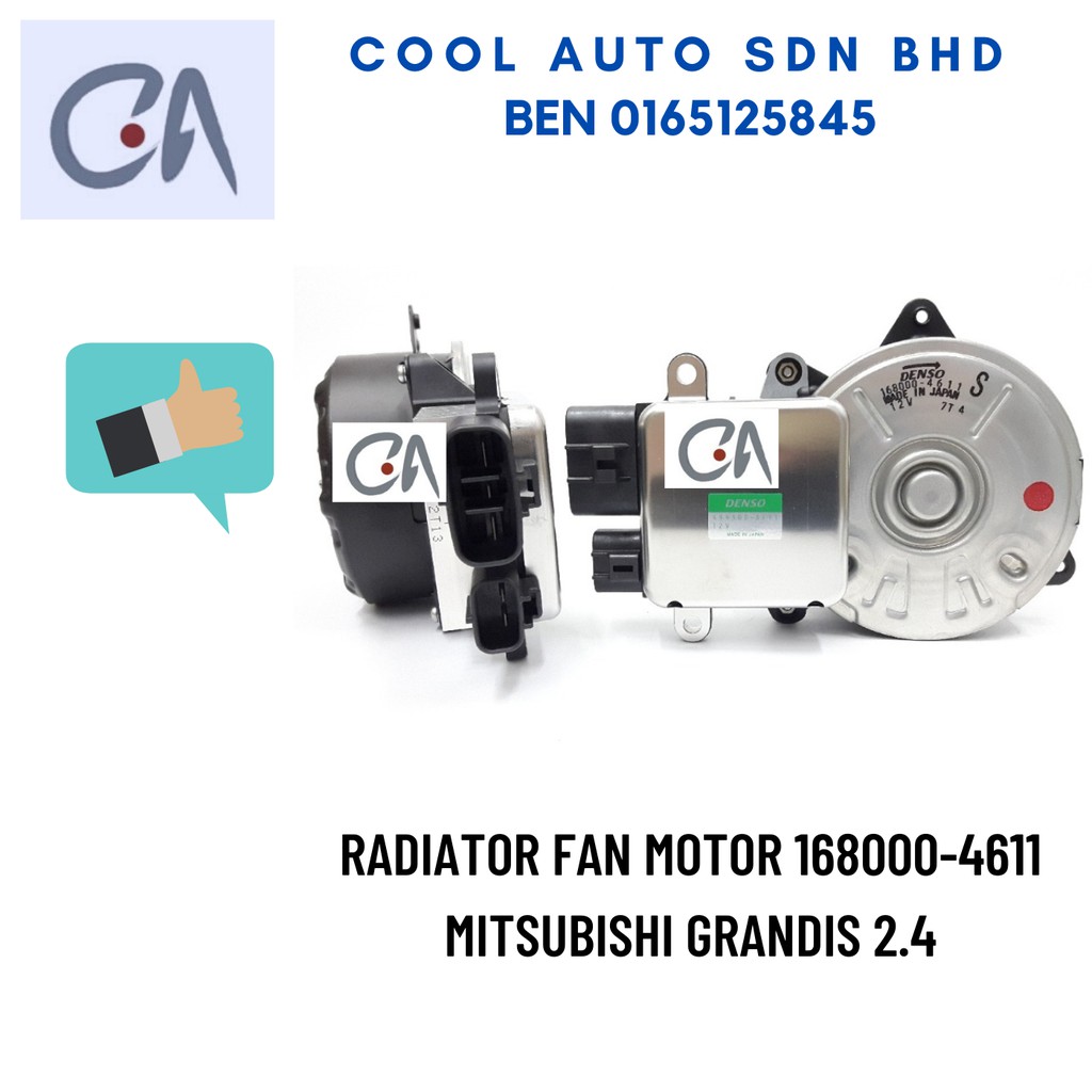 🔥READY STOCK 🔥RADIATOR FAN MOTOR 168000-4611 MITSUBISHI GRANDIS 2.4