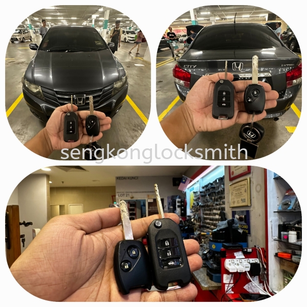 Copy Honda city 2009 car flip key remote control car remote Selangor, Malaysia, Kuala Lumpur (KL), Puchong Supplier, Suppliers, Supply, Supplies | Seng Kong Locksmith Enterprise