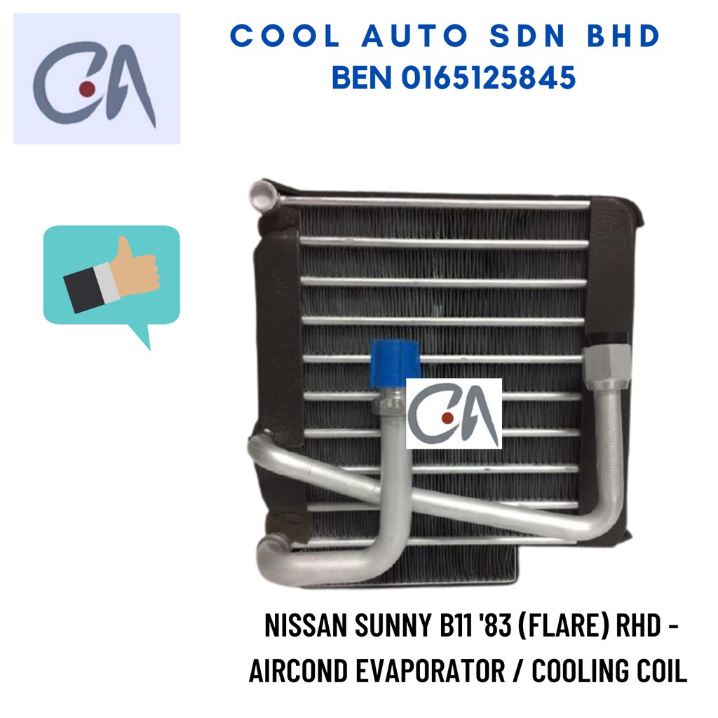 🔥READY STOCK 🔥NISSAN SUNNY B11 '83 (FLARE) RHD - AIRCOND EVAPORATOR / COOLING COIL