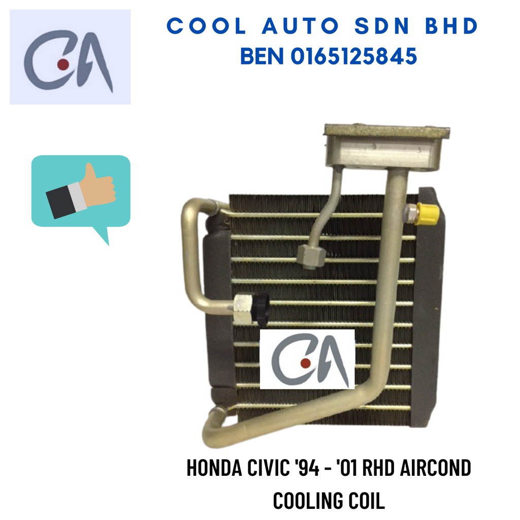 🔥READY STOCK 🔥HONDA CIVIC '94 - '01 RHD AIRCOND COOLING COIL