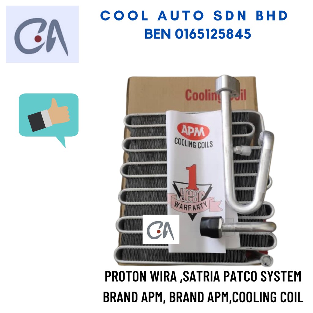 🔥READY STOCK 🔥PROTON WIRA ,SATRIA PATCO SYSTEM BRAND APM, Brand APM,COOLING COIL