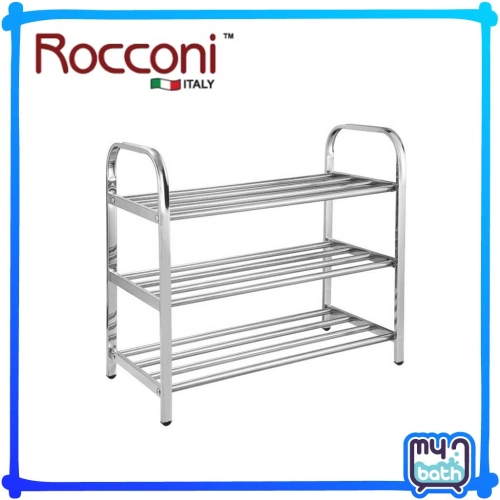 Rocconi RCN SR-001 Stainless Steel 3 Tier 4 Bar Shoe Rack