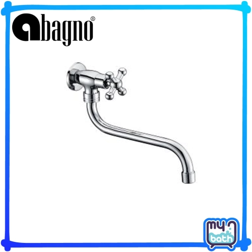 Abagno T-6517L 1/2" Wall sink tap - SaniHome Sdn. Bhd.