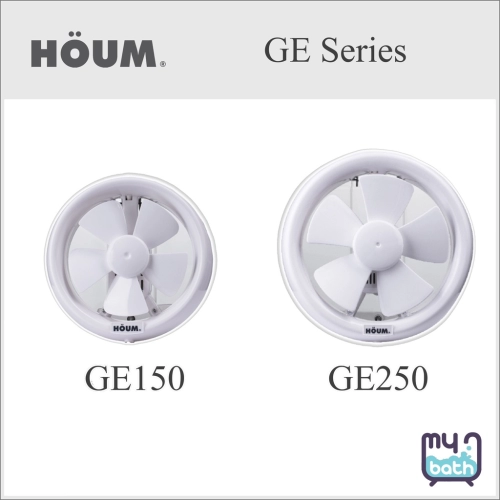 HOUM - GE150/GE250 GE Series Window Mounted Ventilation Fan