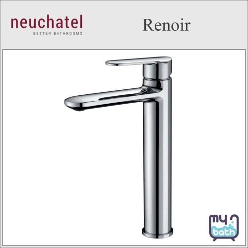 Neuchatel RENOIR Single lever tall basin mixer c/w pop-up waste (MXBTRNR000CM)