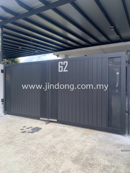  Stainless Steel Main Gate Johor Bahru (JB), Malaysia, Ulu Tiram Supplier, Suppliers, Supply, Supplies | Jin Dong Steel Works & Invisible Grille