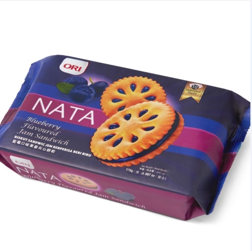 Ori Nata Blueberry Flavoured Jam Sandwich 153g - DBS GROCER SDN. BHD.