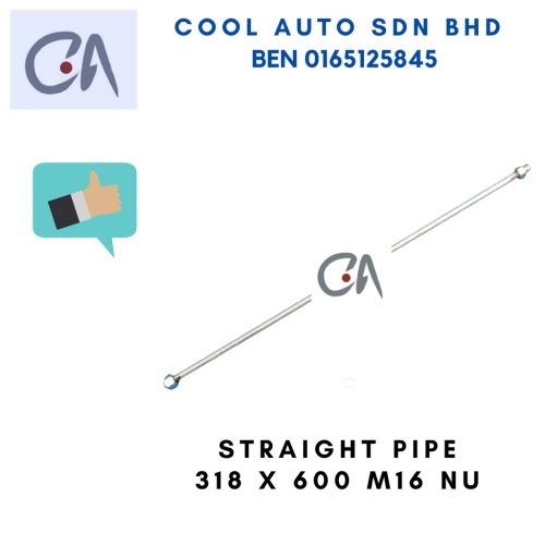 🔥READY STOCK 🔥STRAIGHT PIPE 318 X 600 M16 NU  HS-3403.M - Cool Auto Aircond Sdn. Bhd.