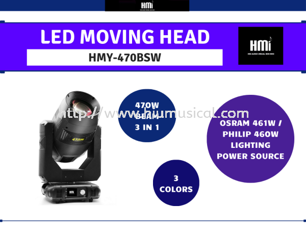 HMY-470BSW LED Moving Head LED Display Visual Equipment Johor Bahru JB Malaysia Supply Supplier, Services & Repair | HMI Audio Visual Sdn Bhd