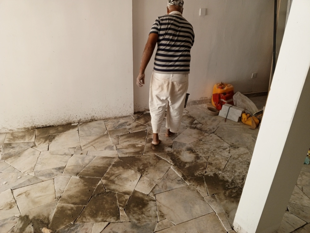 install marble at putra height  
