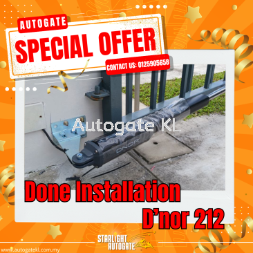 2 April 2024 AutoGate System Promotion Auto Gate Model: D'nor 212, Kajang, Semenyih, Cheras, Banting, Bangi, Cheras, Subang Jaya, Batu Caves, Kepong, Damansara, Setapak, Jinjang, Puchong,  Shah Alam, Puncak Alam, Selayang, Sepang