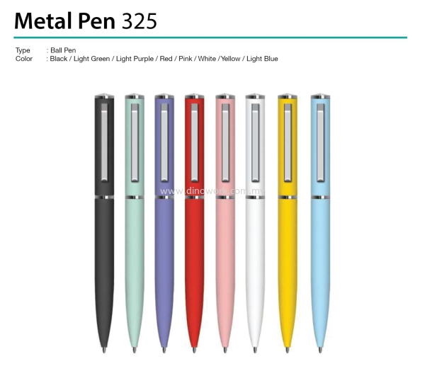 Metal Pen 325 Metal Pen Pen Series Johor Bahru (JB), Malaysia Supplier, Wholesaler, Importer, Supply | DINO WORK SDN BHD