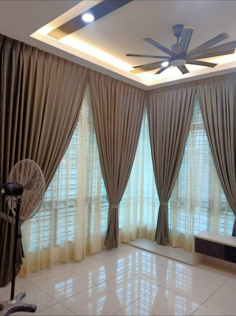 Dim Out Curtain Double Pleat Design for Commercial . Residential. Hotel