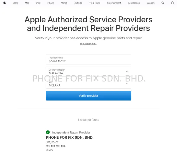 Authorized Apple Parts Service