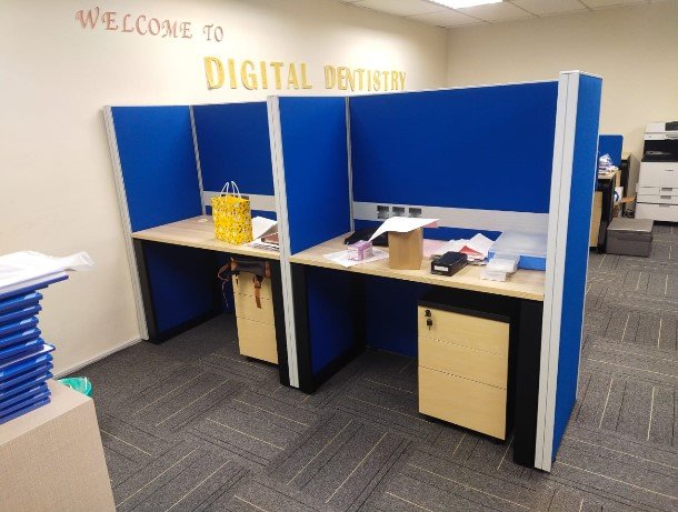 Office Furniture Desa Sri Hartamas Office Workstation Table Cluster Of 2 Seater | Office Cubicle | O