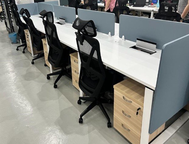 Office Furniture Petaling Jaya Office Workstation Table Cluster Of 8 Seater | Office Cubicle | Offic
