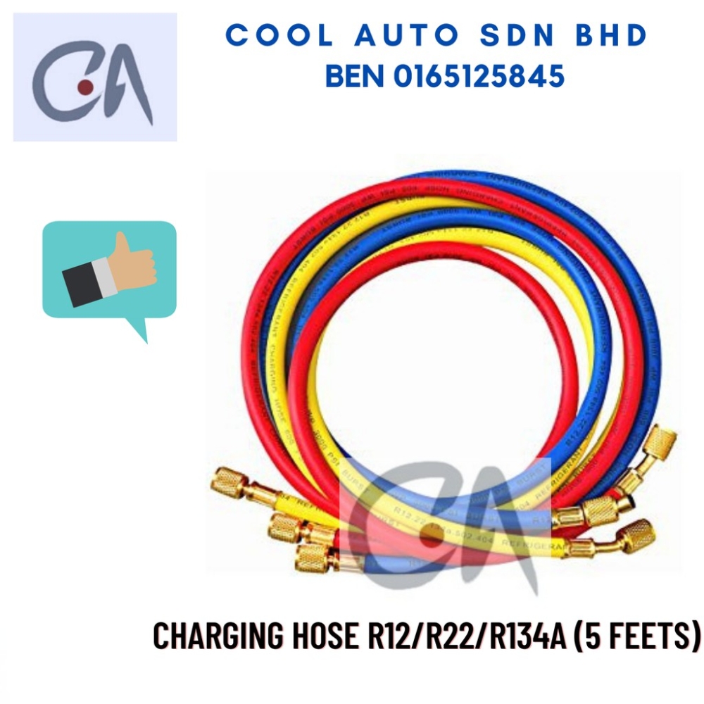 READY STOCK CHARGING HOSE R12/R22/R134A (5 FEETS) Selangor, KL, Puchong ...