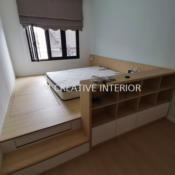 Tatami Platform Bed Frame & Side Table Bedroom Design Selangor, Malaysia, Kuala Lumpur (KL), Seri Kembangan Service | Kim Creative Interior Sdn Bhd