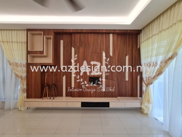  TV Cabinet Selangor, Malaysia, Puchong, Kuala Lumpur (KL) Design, Services, Contractor | Az Interior Design Sdn Bhd
