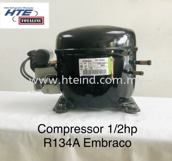 1/2 hp R134A Embraco Compressor Pahang, Malaysia, Kuantan Supplier, Suppliers, Supply, Supplies | HTE Industrial Supplies (M) Sdn Bhd