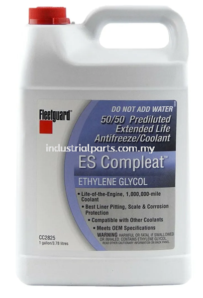 Fleetguard Coolant Antifreeze 50-50 ES Compleat CC2825 Fleetguard / Cummins Coolant / Coolant Additive / ES Compleat Coolant / EG Premix Coolant Fleetguard Fuel Filters / Air Filters / Oil Filters / Hydraulic Filters Filter/Breather (Fuel Filter/Diesel Filter/Oil Filter/Air Filter/Water Separator) Selangor, Malaysia, Kuala Lumpur (KL), Shah Alam Supplier, Suppliers, Supply, Supplies | Starfound Industrial Sdn Bhd