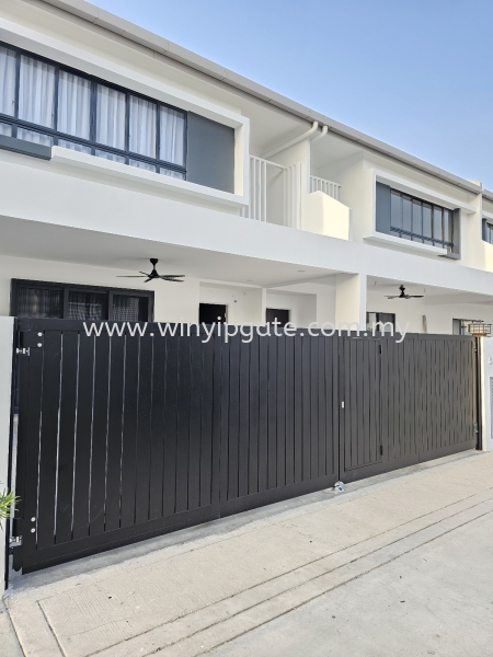  fully aluminium trackless gate Main Gate Selangor, Malaysia, Balakong, Kuala Lumpur (KL) Service, Supplier, Supply, Installation | Win Yip Gate & Roof Sdn Bhd