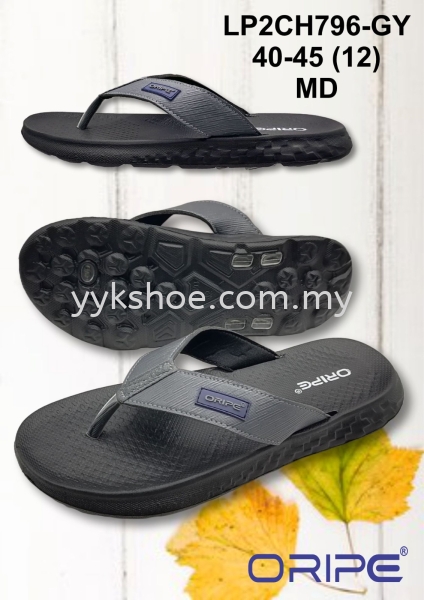 LP2CH796-GY ORIPE SLIPPERS MEN Malaysia, Kedah, Sungai Petani Supplier, Wholesaler, Supply, Supplies | YEOH YEN KEONG SDN BHD