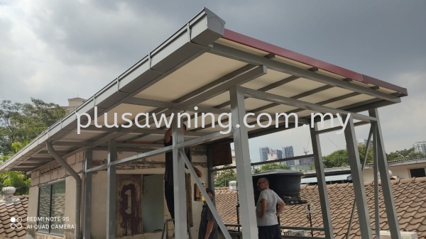 METAL ROOFING WITH PU FOAM @JALAN 5, 1/4 MILES, TAMAN YARL, OLD KLANG ROAD, KUALA LUMPUR Metal Roofing Selangor, Malaysia, Kuala Lumpur (KL), Cheras Contractor, Service | Plus Awning & Iron Sdn Bhd