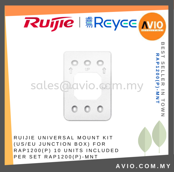 RUIJIE Universal Mount Kit (US/EU Junction Box) for RAP1200(P) 10 units included per set RAP1200(P)- Others Johor Bahru (JB), Kempas, Johor Jaya Supplier, Suppliers, Supply, Supplies | Avio Digital