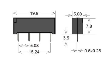 Standex SSIL15-1A72-71D Series Reed Relay SIL Series Reed Relay Standex Singapore Distributor, Supplier, Supply, Supplies | Mobicon-Remote Electronic Pte Ltd