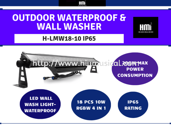 H-LMW18-10 IP65 Outdoor Waterproof & Wall Washer LED Display Visual Equipment Johor Bahru JB Malaysia Supply Supplier, Services & Repair | HMI Audio Visual Sdn Bhd