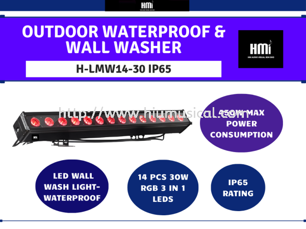 H-LMW14-30 IP65 Outdoor Waterproof & Wall Washer LED Display Visual Equipment Johor Bahru JB Malaysia Supply Supplier, Services & Repair | HMI Audio Visual Sdn Bhd